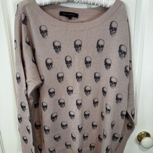 Skull Cashmere Pink and black Sweater